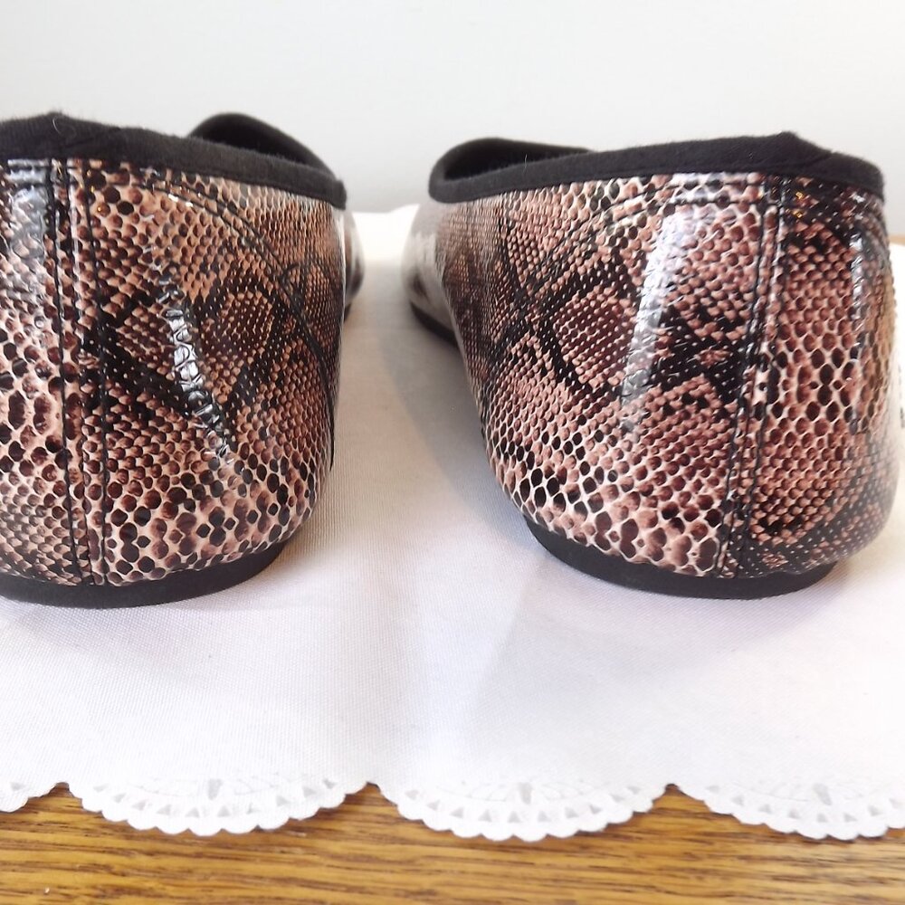 Women's Dawgs Snake Print Kaymann Ballet Flats - Picture 6 of 9